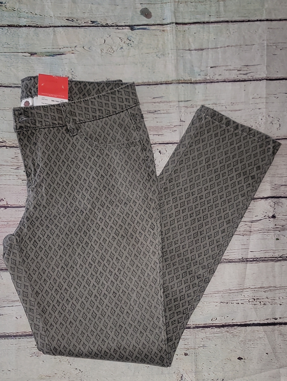 Total Girl Grey Print Strech Pants